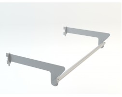 Patterned Shelf Holder, Chrome, 60cm - 90cm - 120cm